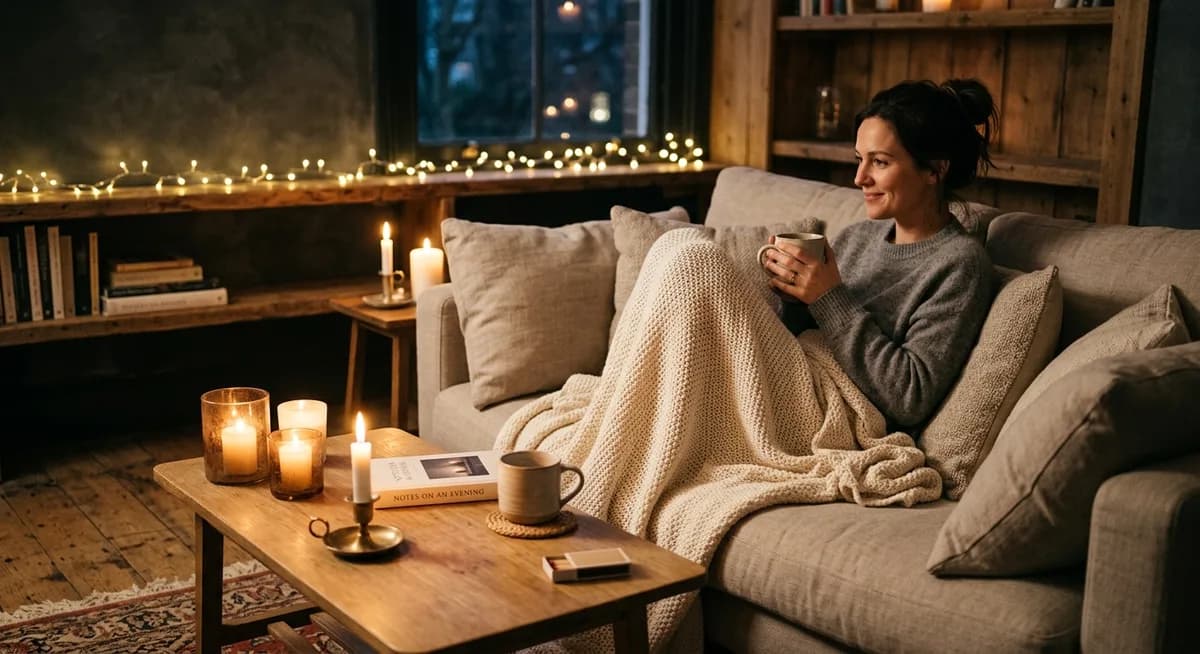 Entspannter Abend mit Diffuser und ätherischen Ölen