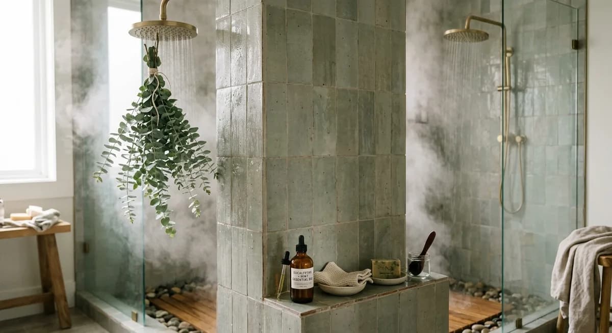 Eukalyptus in der Dusche