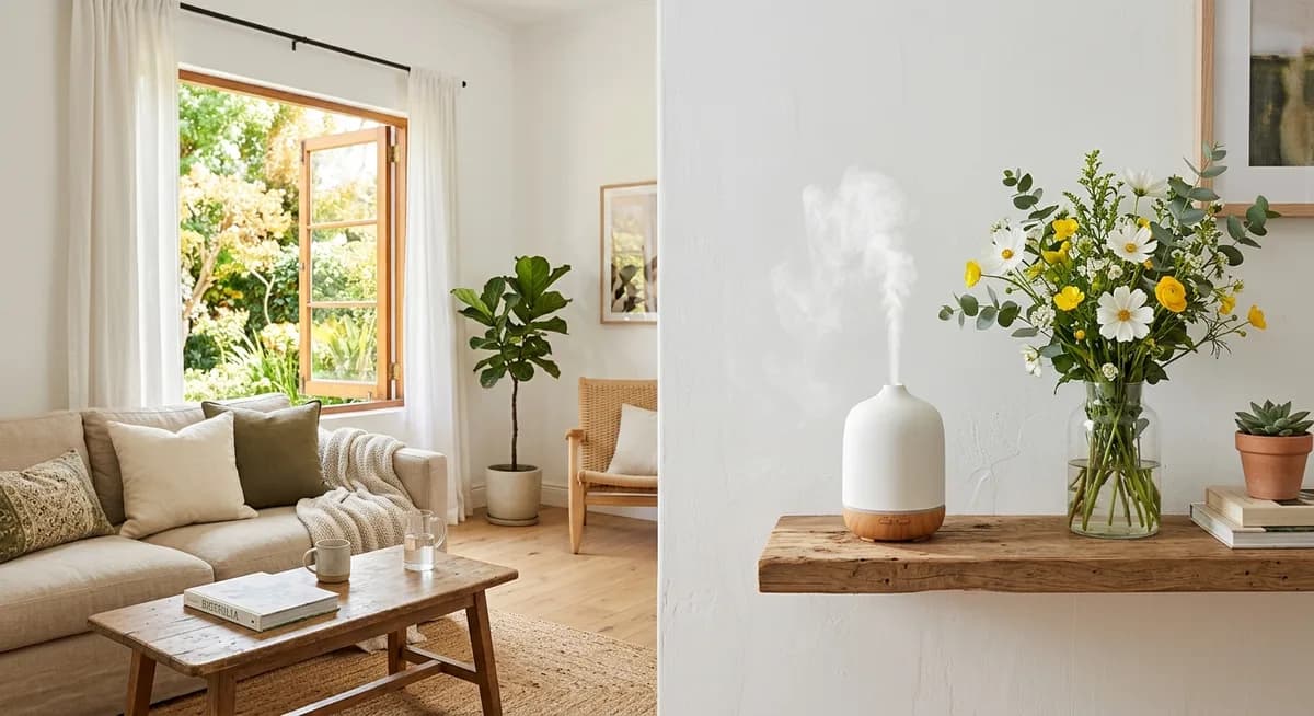 Diffuser im Wohnzimmer für frische Luft