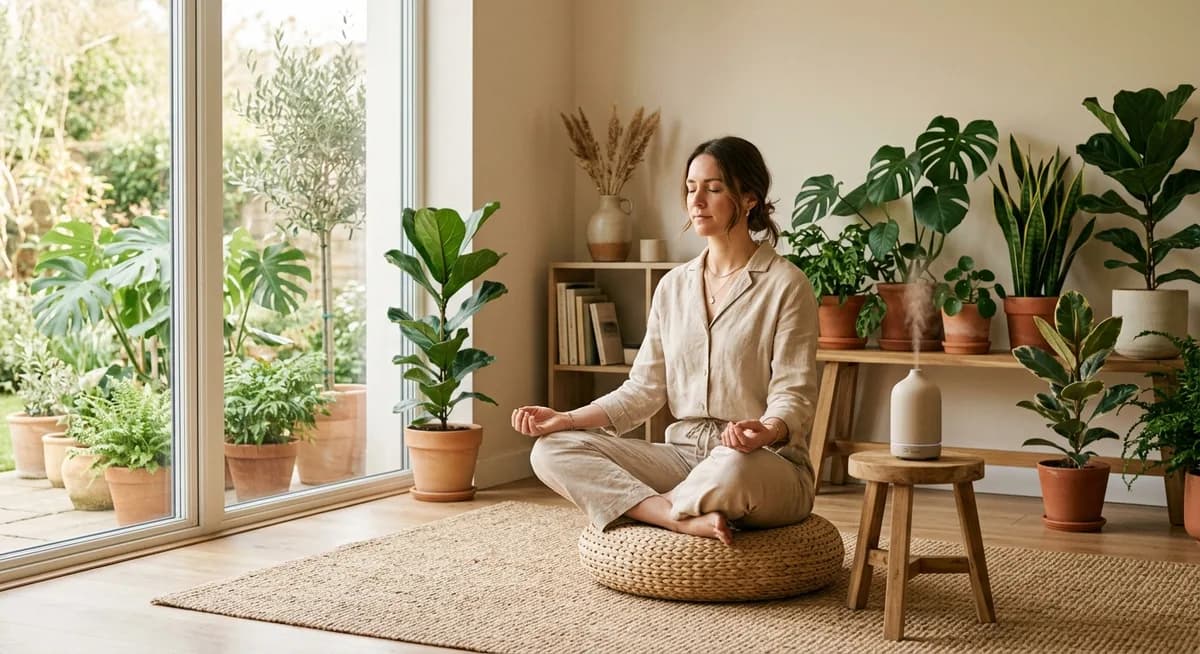 Meditation mit Diffuser
