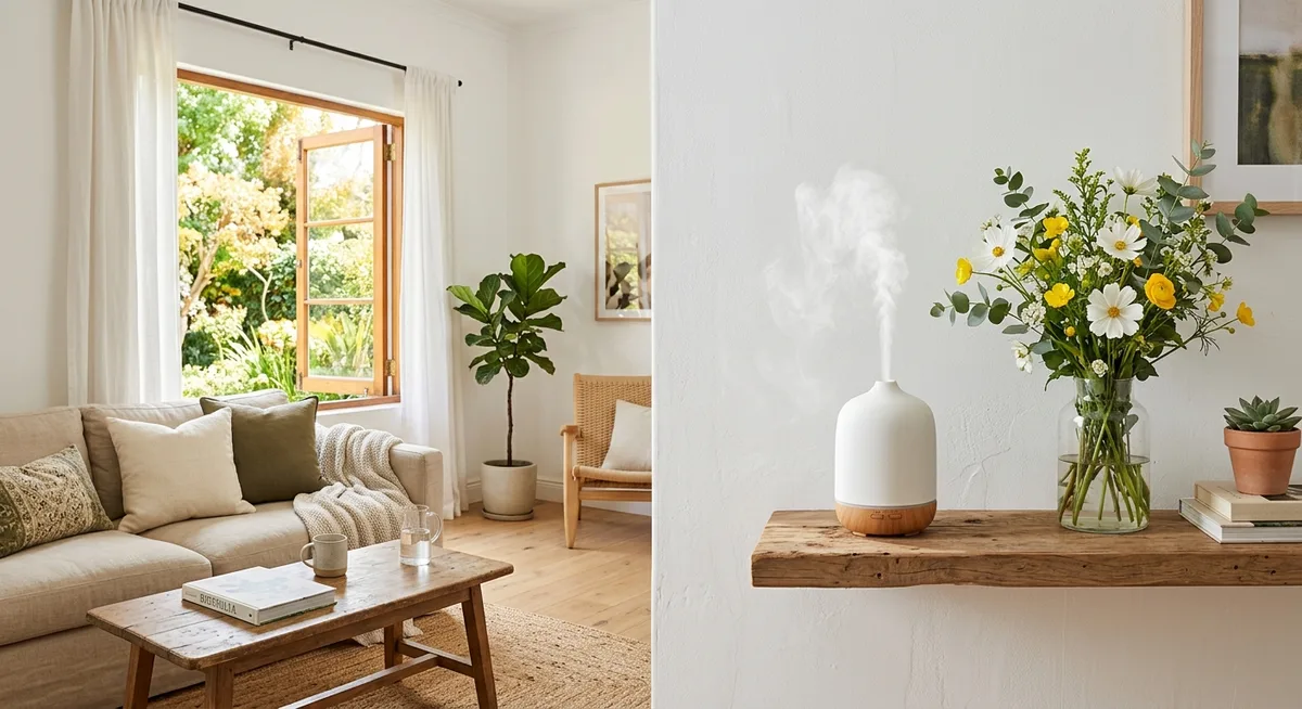 Diffuser im Wohnzimmer für frische Luft