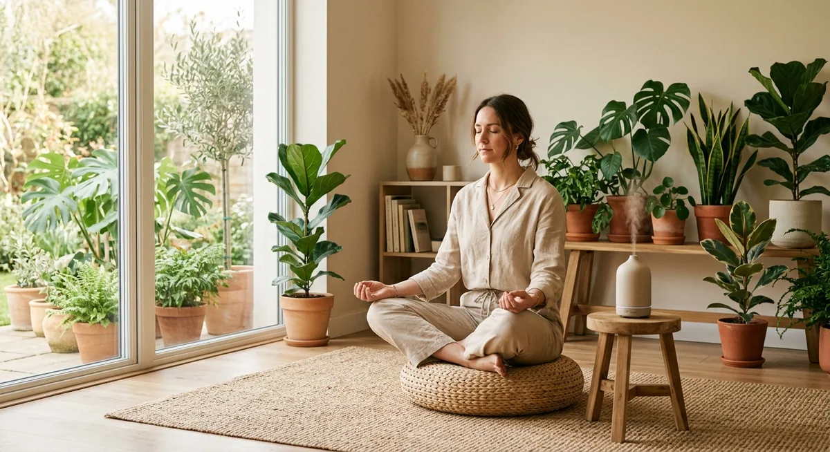 Meditation mit Diffuser
