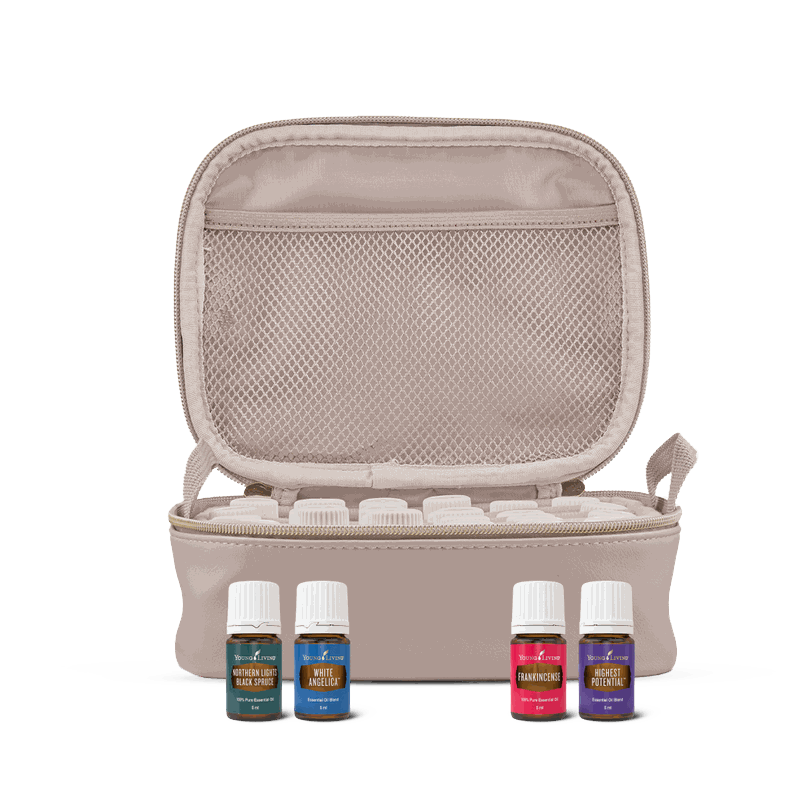 Young Living 30-Öl-Bundle mit Etui, Broschüre und dreißig Ölen à 5 ml
