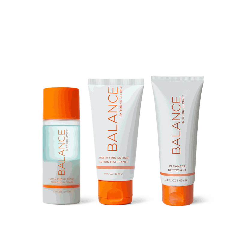 Young Living Balance-Ritual mit drei Balance-Hautpflegeprodukten