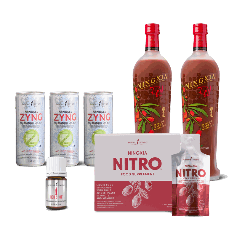 Young Living NingXia Essentials Kit mit NingXia Red, NITRO, Zyng und Red Shot