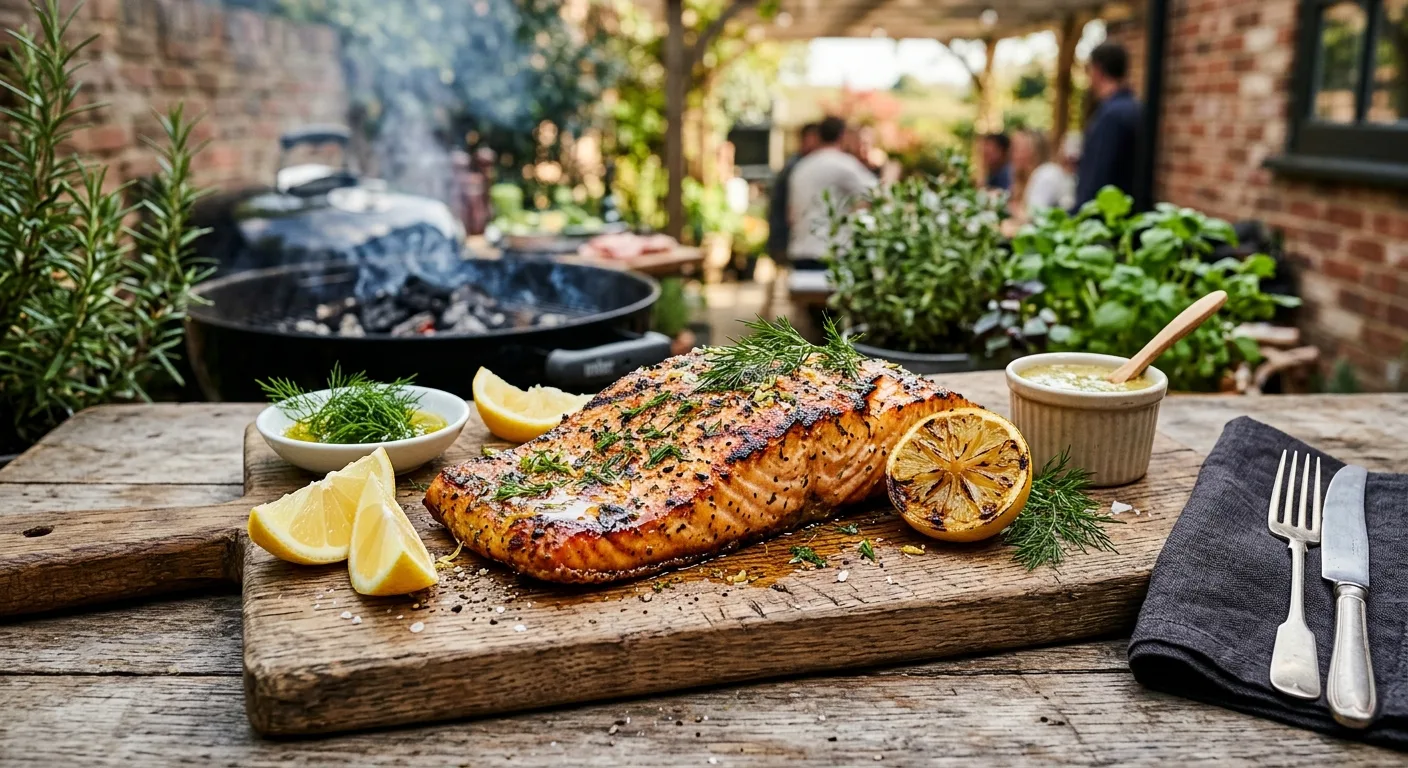 BBQ Lachs mit Dill+ & Lemon+ – Rezept mit ätherischen Ölen von Young Living