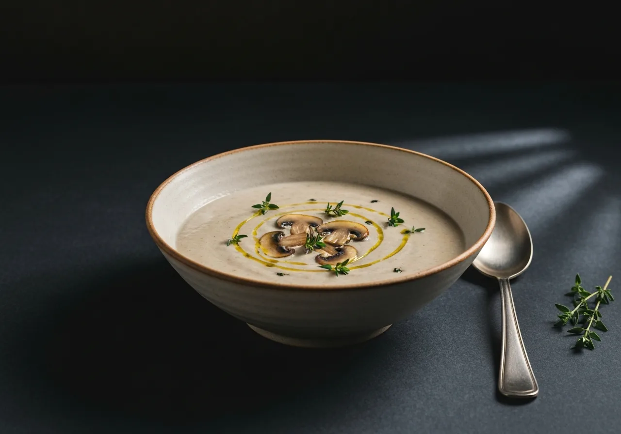 Pilzsuppe mit Thyme+ – Rezept mit ätherischen Ölen von Young Living