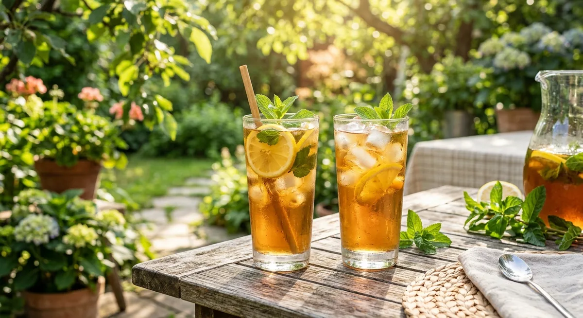 Sommer-Eistee Zitrone-Minze – Rezept mit ätherischen Ölen von Young Living