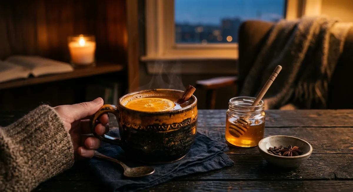 Warmes Abendgetränk mit Orange – Rezept mit ätherischen Ölen von Young Living
