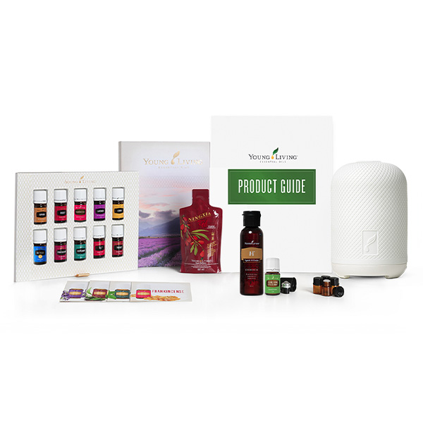 Young Living Premium Starter Kit mit Haven Diffuser, 12 ätherischen Ölen und Zubehör